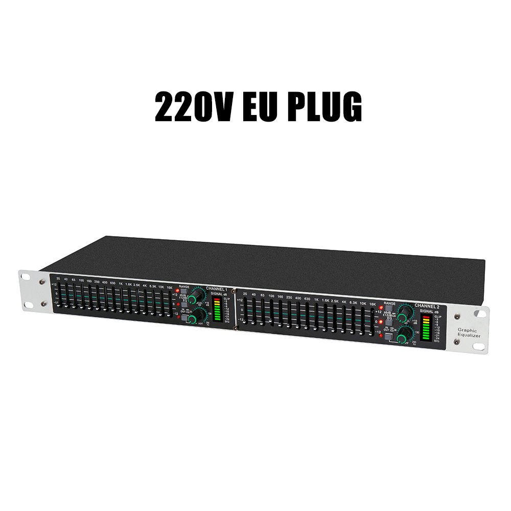 Audio Music Equalizer - อีควอไลเซอร์กราฟิกแบบ 15 แบนด์คู่ Eq215 โปรเซสเซอร์เสียงดิจิตอลแบบแอคทีฟบาลานซ์ สำหรับงานแสดงระดับมืออาชีพและคาราโอเกะ
