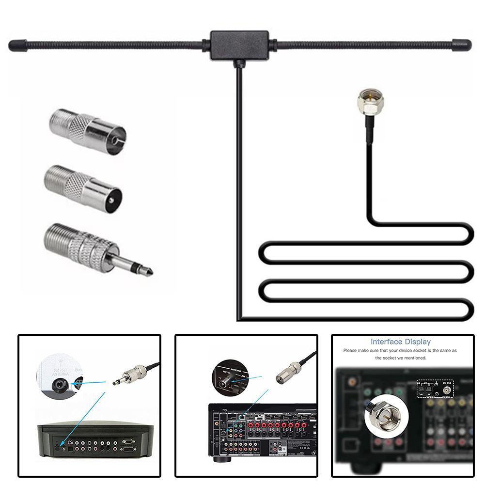 Audio Music System For Home - เสาอากาศวิทยุ FM สำหรับรับสัญญาณสเตอริโอ, วิทยุ FM สำหรับรับสัญญาณสเตอริโอวิทยุเอฟเอ็มตัวรับสัญญาณโฮมเธียเตอร์