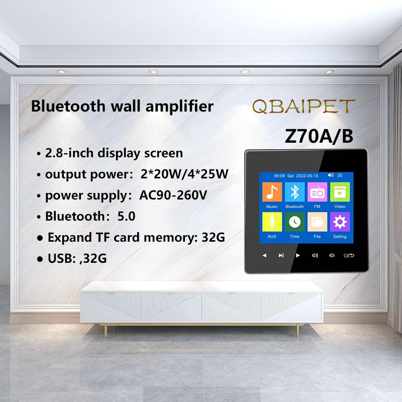 Audio Music System For Home - บ้านบลูทูธเครื่องขยายเสียงเพลงพื้นหลังระบบควบคุมโฮสต์ MINI Touch Key ลําโพงเพดานแผง U