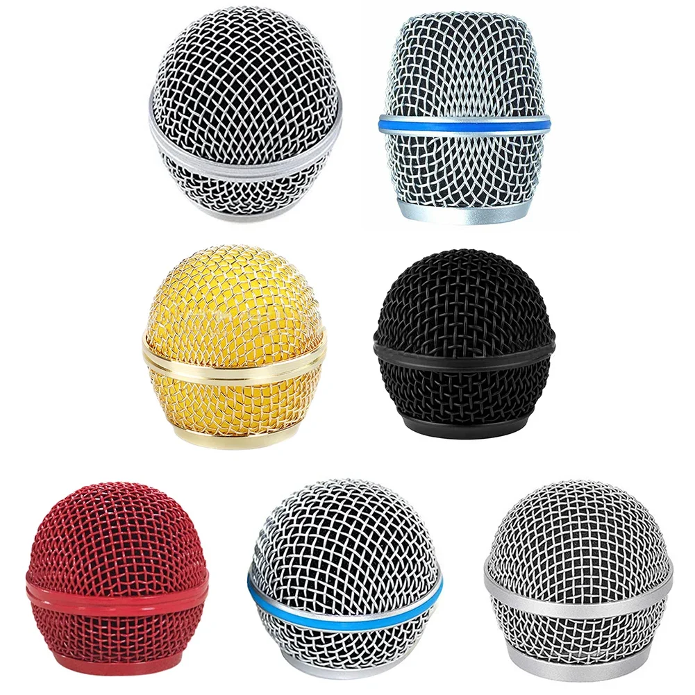 Shure Mic Sm58 - ไมโครโฟนตาข่ายสําหรับ 58 ไมโครโฟนเหมาะสําหรับ Shure Beta ย่างตาข่ายหัวเหล็กเปลี่ยนไมโครโฟนชิ้นส่วน