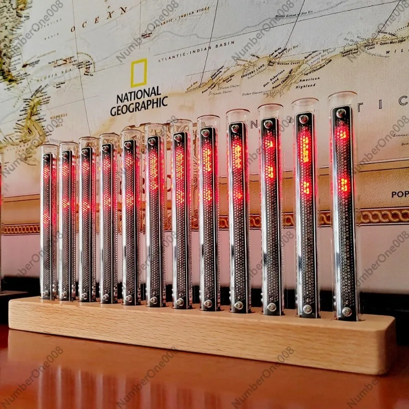 Audio Youtube Music Free - L12 RGB อุปกรณ์แสดงผลเสียงแบบสเปกตรัม, ไฟแสดงจังหวะดนตรีพร้อมเอฟเฟกต์หลอดนิกซี่, โคมไฟแสดงระดับเสียงสไตล์พังก์สำหรับเล่นเกมบนเดสก์ท็อป