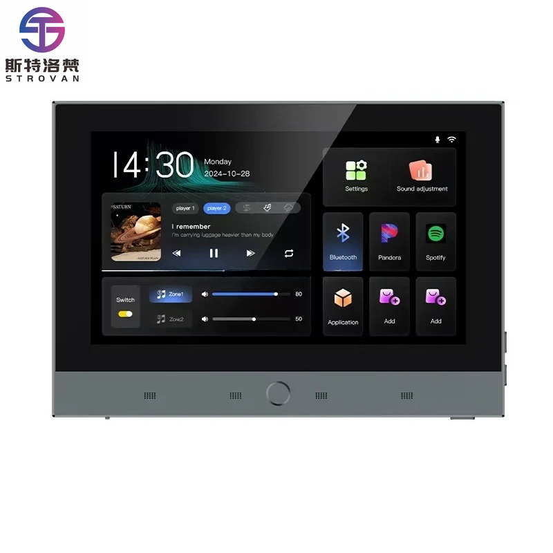 Audio Music System For Home - รีโมทคอนโทรลแบบสัมผัสหน้าจอไร้สาย WiFi ระบบโฮมเธียเตอร์ติดผนังแบบฝัง ระบบเสียงสมาร์ทโฮม ระบบเพลงประกอบพื้นหลัง