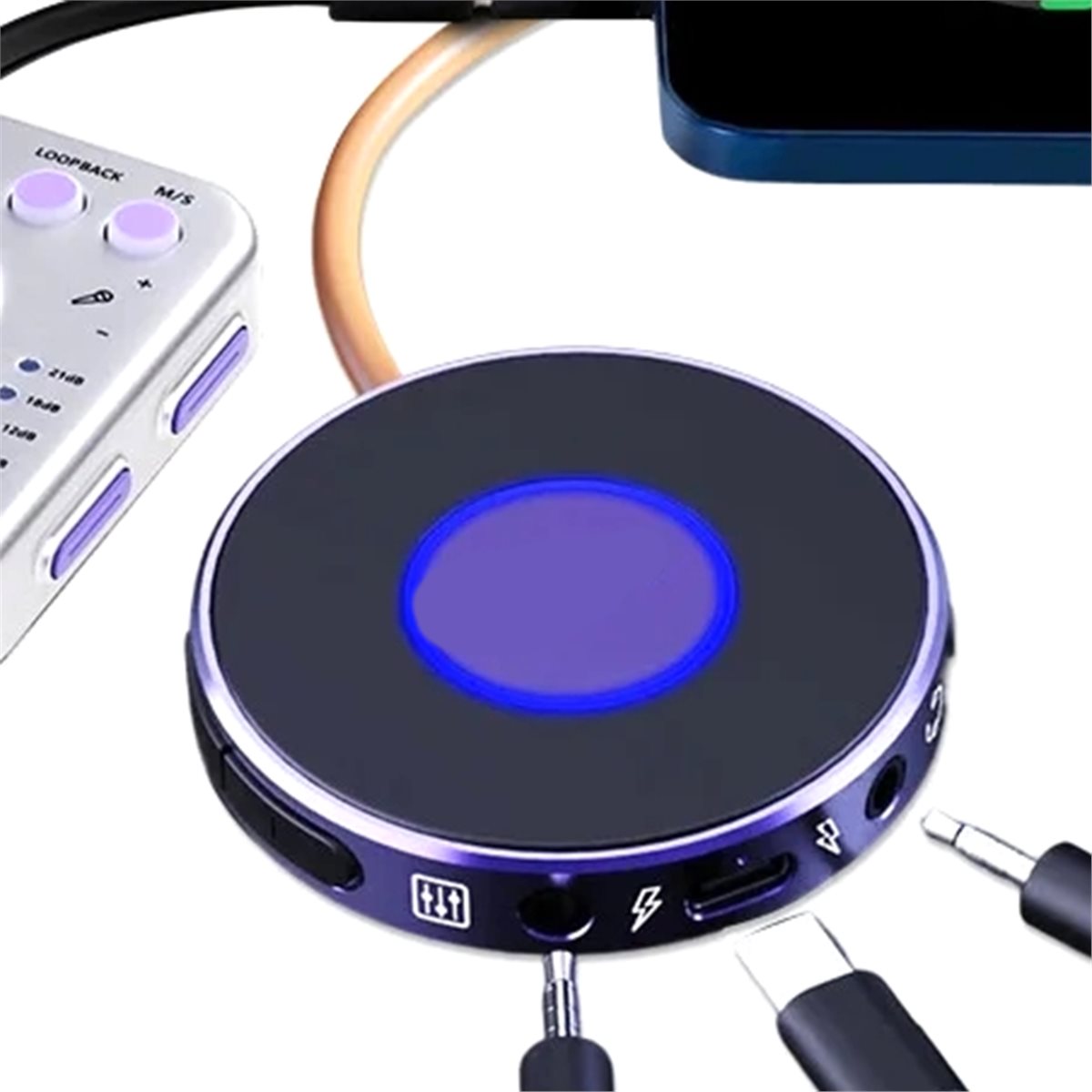 Audio Music Interface - อะแดปเตอร์เสียง A10I Live Dock A10 พร้อมพอร์ต