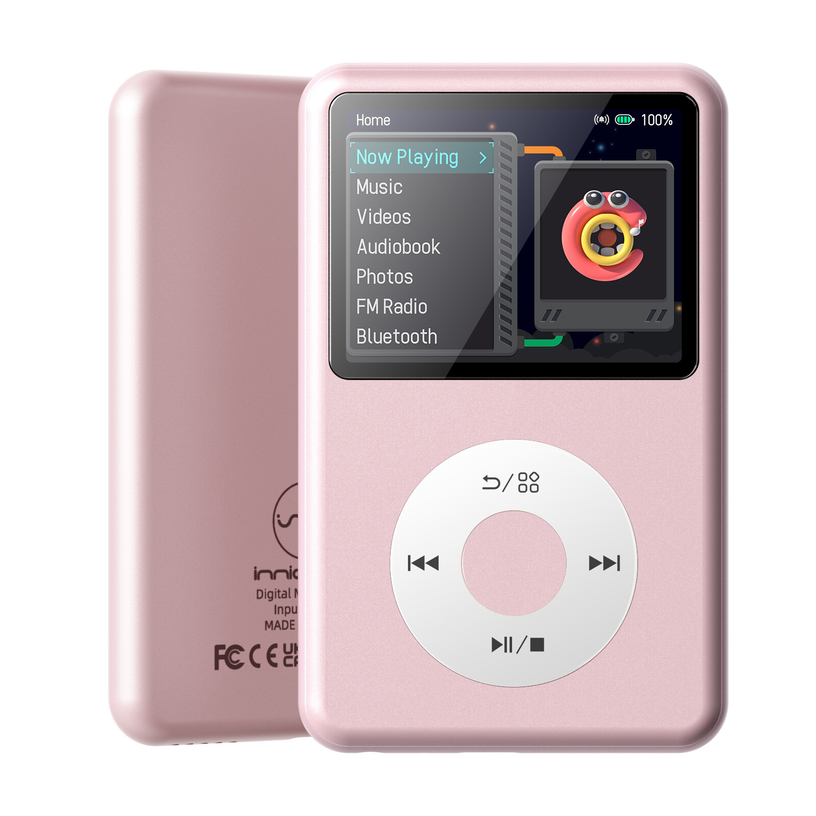 Audio Music Kids - เครื่องเล่นเพลง MP3 พร้อมบลูทูธ วิดีโอ วิทยุ เครื่องเล่นเสียงอิเล็กทรอนิกส์ดิจิตอล