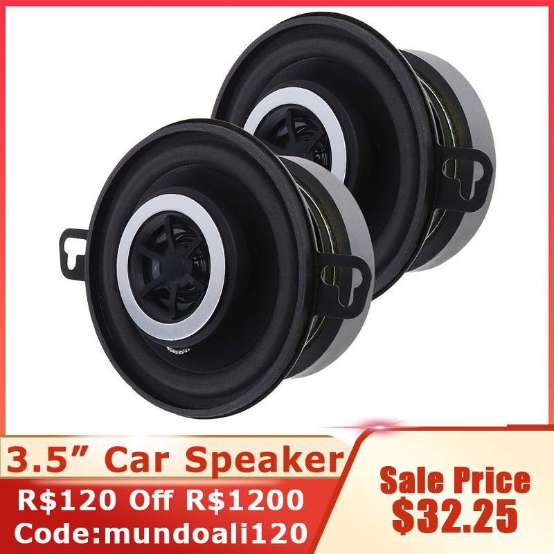 Audio Universal Music - ลำโพงรถยนต์2ชิ้น3.5นิ้ว12V 200W ความถี่เต็มรูปแบบเครื่องเล่นเพลงอัตโนมัติลำโพงแผงหน้าปัดประตูสำหรับรถยนต์รถจักรยานยนต์