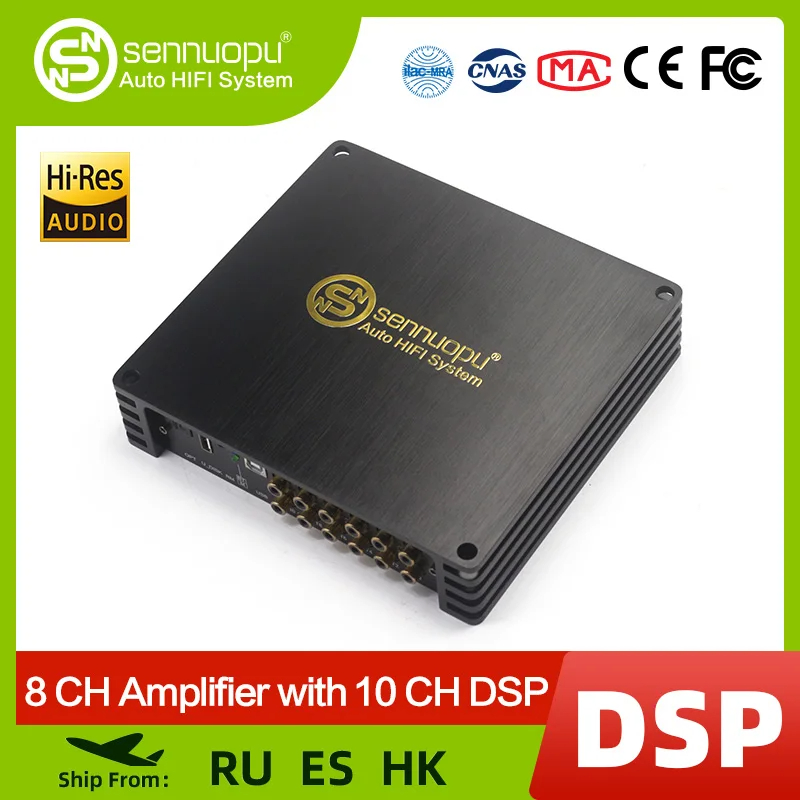 Audio Music Equalizer - Sennuopu DS-M10Pro เครื่องเสียงรถยนต์ 8 CH เครื่องขยายเสียง