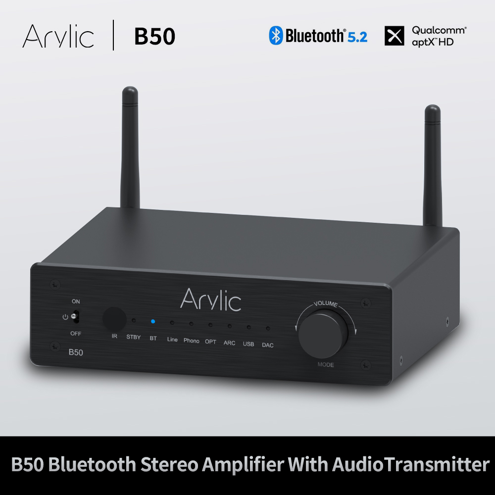 Audio Music System For Home - เครื่องขยายเสียงสเตอริโอบลูทูธ B50 สำหรับระบบเครื่องเสียงภายในบ้าน สตรีมเพลงไร้สาย