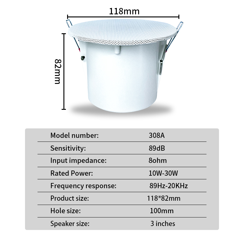 3 นิ้ว 8Ohm เสียงรอบทิศทางลําโ - Audio Music System For Home บทวิจารณ์และราคา