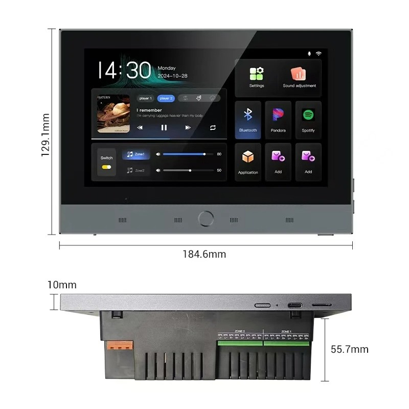 รีโมทคอนโทรลแบบสัมผัสหน้าจอไร้ - Audio Music System For Home บทวิจารณ์และราคา
