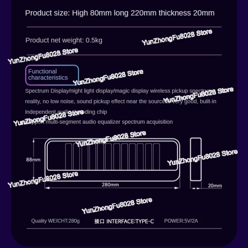 ไฟแสดงระดับเสียงแบบ 12 บิต RGB - Audio Youtube Music Free บทวิจารณ์และราคา