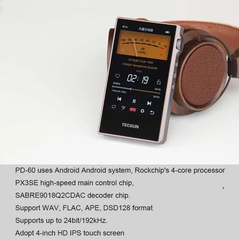 เทคซัน PD-60 4 นิ้ว IPS หน้าจอ - Audio Music Equalizer บทวิจารณ์และราคา