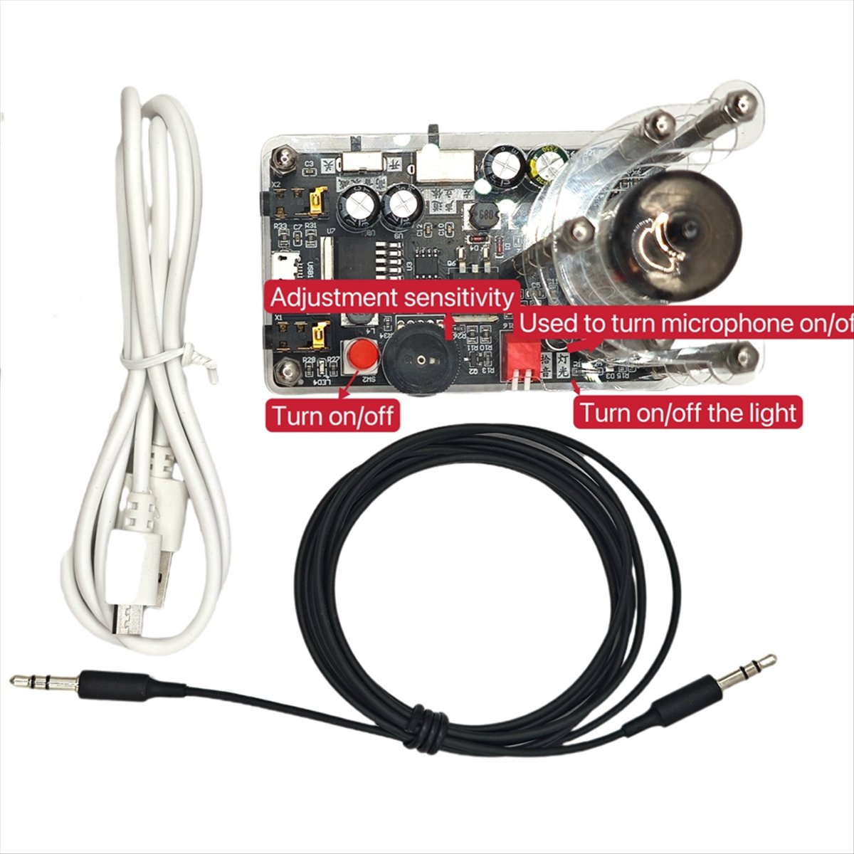 DTC5 ไฟสเปกตรัมเพลง USB 5V รุ่ - Audio Youtube Music Free บทวิจารณ์และราคา