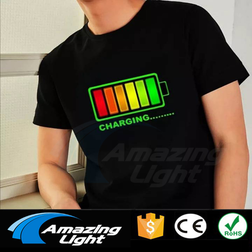 เสื้อยืดอีควอไลเซอร์เรืองแสงสำ - Audio Music Equalizer บทวิจารณ์และราคา