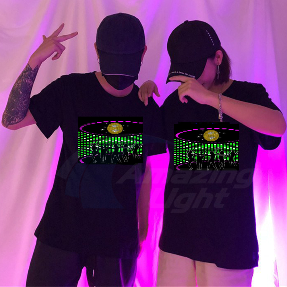 เสื้อยืดอีควอไลเซอร์เรืองแสงสำ - Audio Music Equalizer บทวิจารณ์และราคา