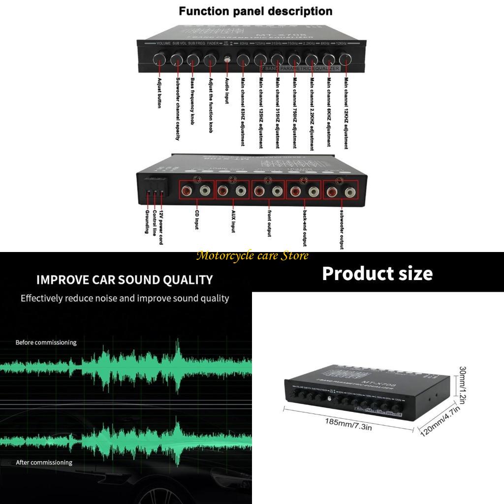 อีควอไลเซอร์เครื่องเสียงรถยนต์ - Audio Music Equalizer บทวิจารณ์และราคา
