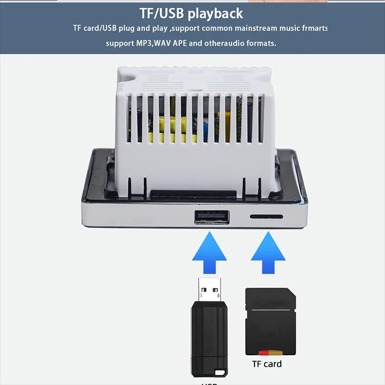 เครื่องขยายเสียงติดผนังบลูทูธส - Audio Music System For Home บทวิจารณ์และราคา