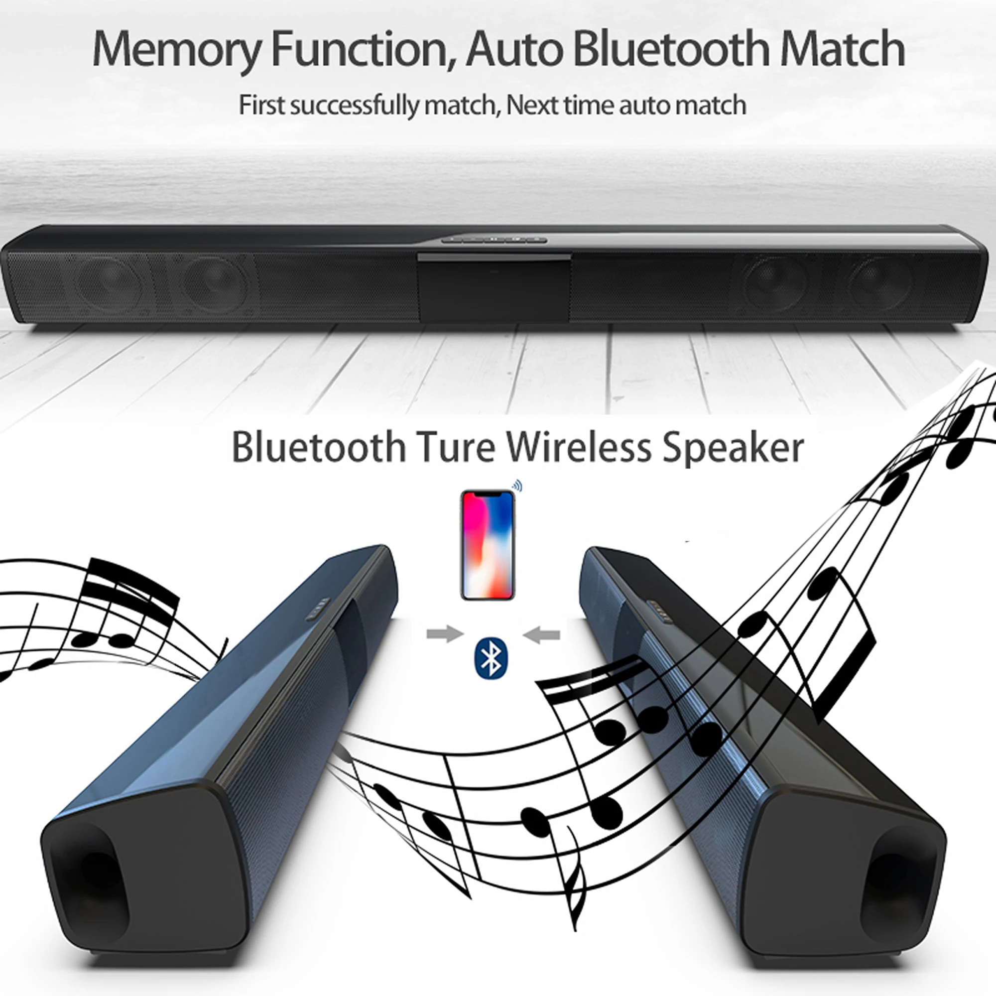แถบเสียงพลังสูง40W สำหรับทีวีค - Audio Music System For Home บทวิจารณ์และราคา