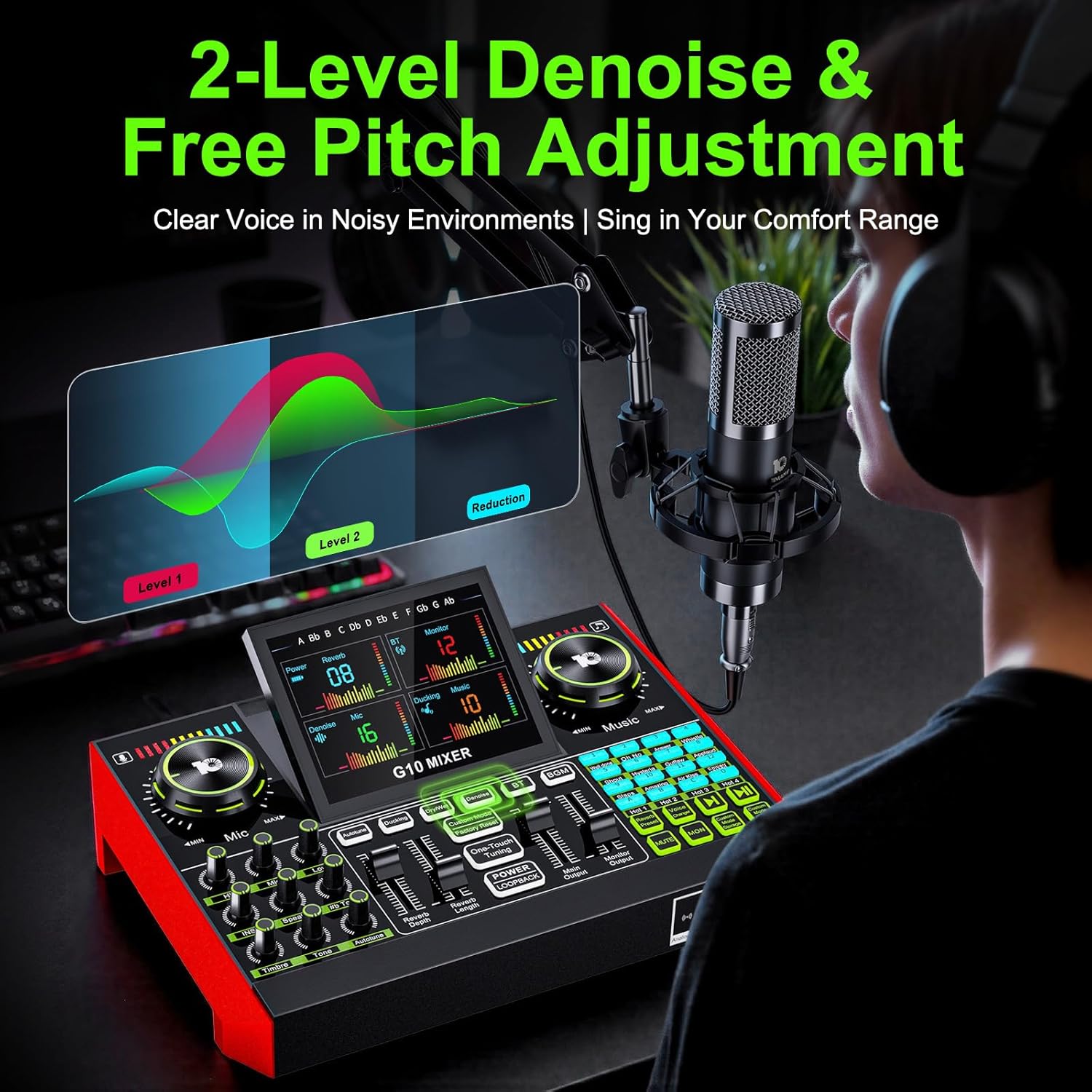 Tenlamp G10 อุปกรณ์มิกเซอร์เสี - Audio Music Interface บทวิจารณ์และราคา