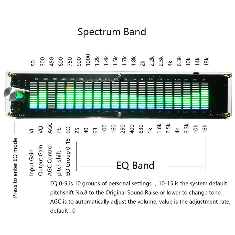 DSP อีควอไลเซอร์ EQ ปิ๊กอัพ ริ - Audio Music Equalizer บทวิจารณ์และราคา