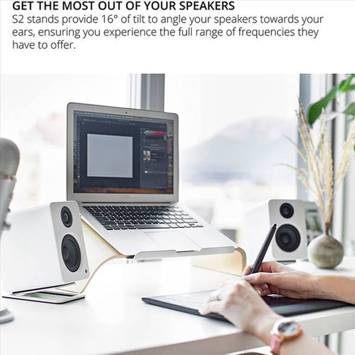 2 แพ็ค ขาตั้งลำโพงคอมพิวเตอร์แ - Studio Monitor Speaker บทวิจารณ์และราคา