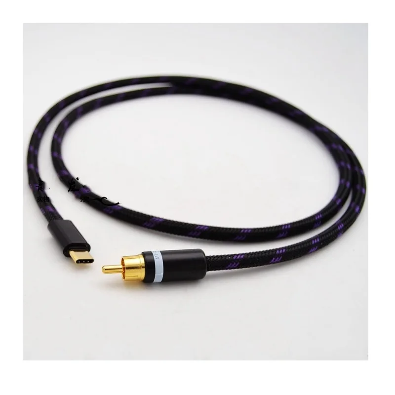 ประเภท-C ถึง RCA สายสัญญาณเสีย - Audio Music Gen บทวิจารณ์และราคา